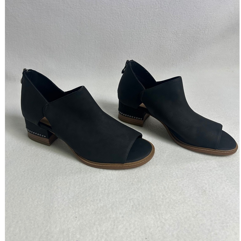 Maurices Ciara Studded Block Heel Sandal Womens 8.5 Black Open Toe Bootie Boho